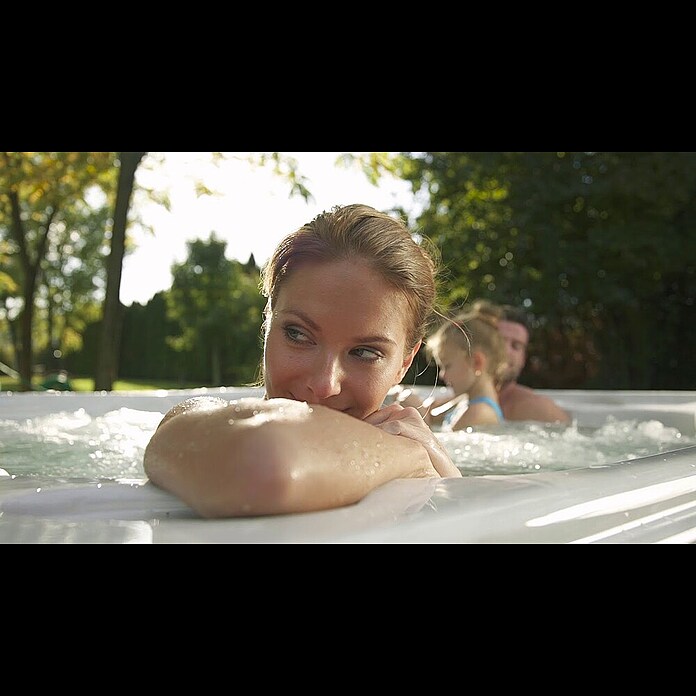 Camargue Außen-Whirlpool Emotion (213 x 213 x 87 cm, Grau/Weiß, Max. Personenzahl: 6) | BAUHAUS