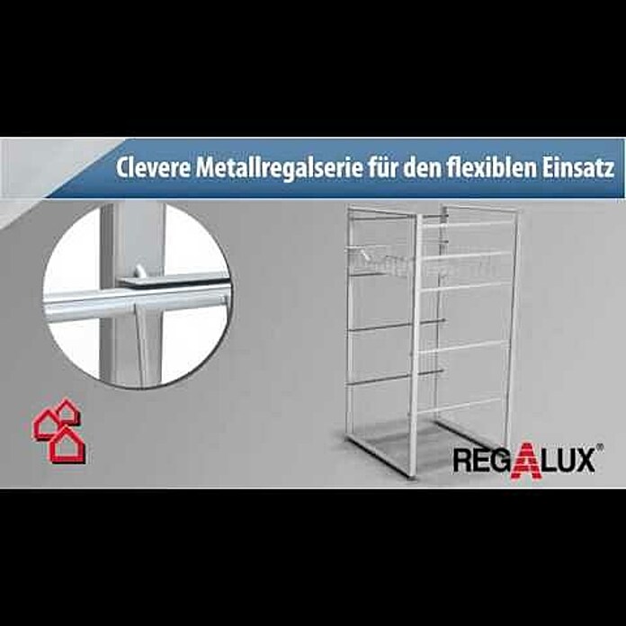 Regalux Clever Korb45 x 28 x 7 cm, Metall Product