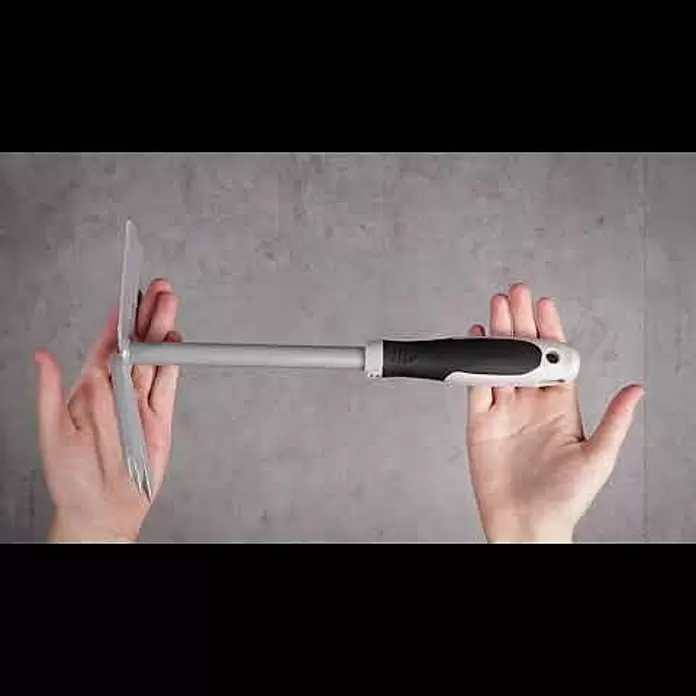 Gardol Hand-Doppelhäckchen - Arbeitsbreite: 6,5 cm, Anzahl Zinken: 3, Kurzstiel - Gardol Hand-Doppelhäckchen