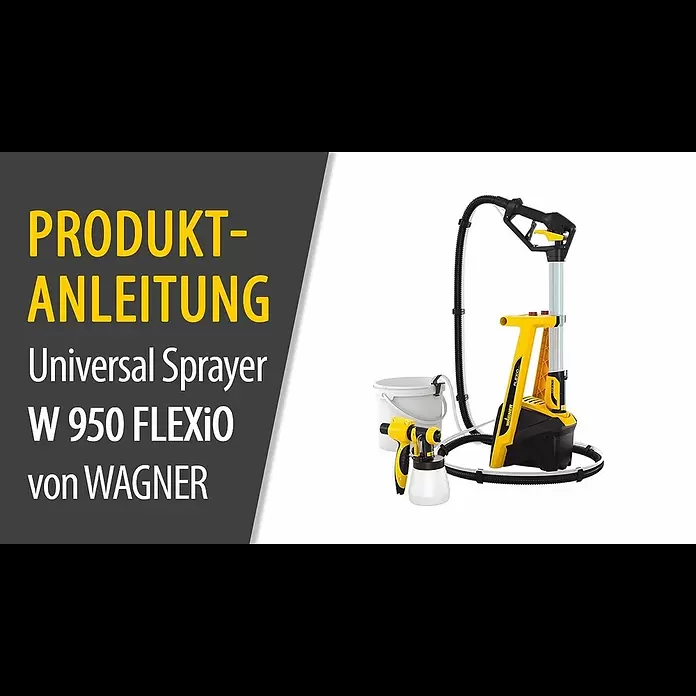 Wagner Farbsprühsystem W 950 Flexio - 630 W, Förderleistung: 0,525 l/min - Universal Sprayer W 950 FLEXiO von WAGNER - Produktanleitung