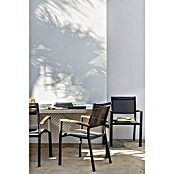Silla de jardín Ariadna (Antracita / Marrón natural, Eucalipto, Apilable) | BAUHAUS