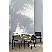 Silla de jardín Ariadna (Antracita / Marrón natural, Eucalipto, Apilable) | BAUHAUS