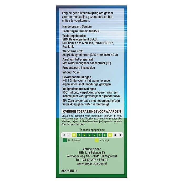 Protect Garden Insectenverdelger Sanium concentraat (Max. voldoende voor hoeveelheid vloeistof: 11 l) | BAUHAUS
