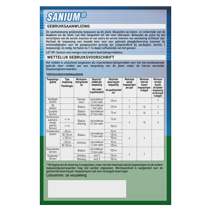 Protect Garden Insectenverdelger Sanium concentraat (Max. voldoende voor hoeveelheid vloeistof: 11 l) | BAUHAUS