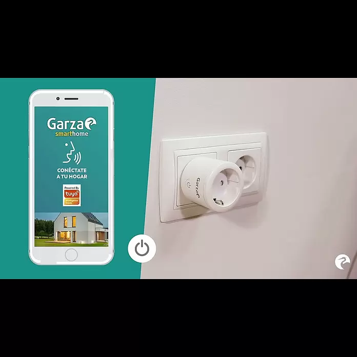 Garza Smart Home Enchufe inteligente Wifi Pack - Para interior, IP20, Blanco, 3.680 W, 2 ud. - Enchufe WiFi de Garza Smarthome