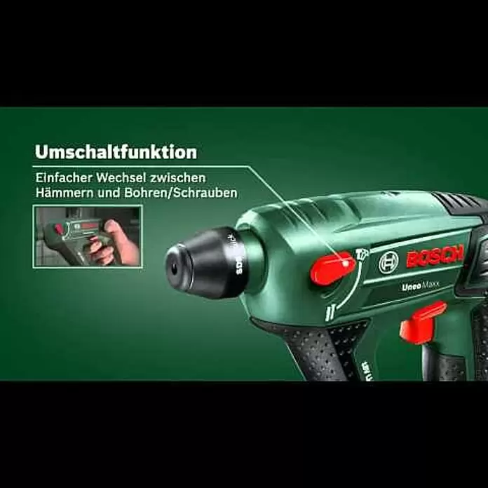 Bosch Power for All 18V Akku-Bohrhammer Uneo Maxx - 18 V, 1 Akku, 0,6 J - Bosch stellt vor: Akku-Bohrhammer Uneo Maxx