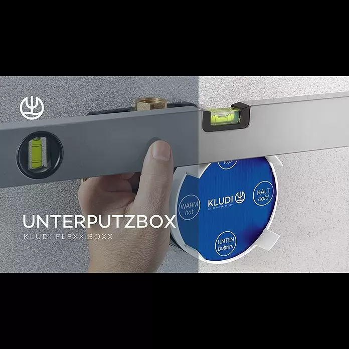 Kludi Unterputzsystem Flexx.Boxx - Einbautiefe: 80 mm - 110 mm, Schwarz - Unterputzsystem Flexx.Boxx