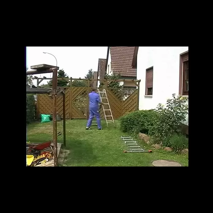 Krause Stabilo Mehrzweckleiter - Anzahl Tritte: 12 Stk., Arbeitshöhe: 5,3 m, Aluminium - Gelenk-CombiLeiter