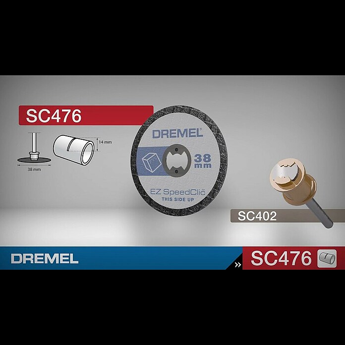 Dremel EZ SpeedClic Trennscheibe SC 476 (38 mm, 5 Stk.) | BAUHAUS