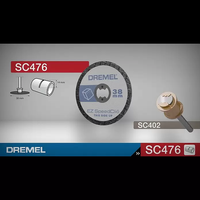 Dremel EZ SpeedClic Trennscheibe SC 476 - 38 mm, 5 Stk. - Produktvideo