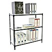 Simonrack Simonclick Metallregal Simonclick Mega Plus (H x B x T: 90 x 120 x 40 cm, Traglast pro Boden: 200 kg, Anzahl Böden: 3 Stk., Stecken, Anthrazit/Weiß) | BAUHAUS