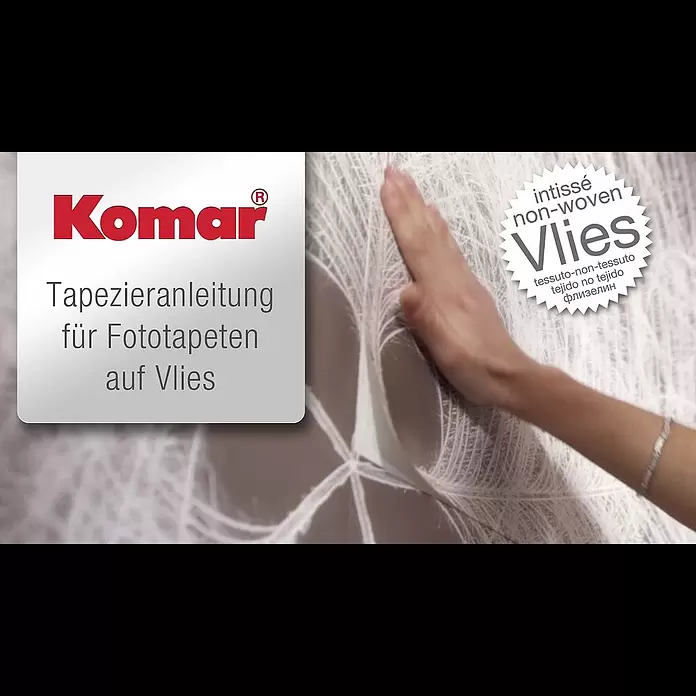 Komar Into Illusions Fototapete Windflowers - 4 -tlg., B x H: 368 x 248 cm, Vlies - Komar Fototapeten auf Vlies - Tapezieranleitung: so einfach ist tapezieren!