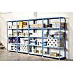 Simonrack Simonclick Estantería metálica Mini (Al x An x Pr: 100 x 80 x 30 cm, Capacidad de carga por balda: 180 kg, Número de baldas: 3 ud., Inserción, Azul/Naranja) | BAUHAUS