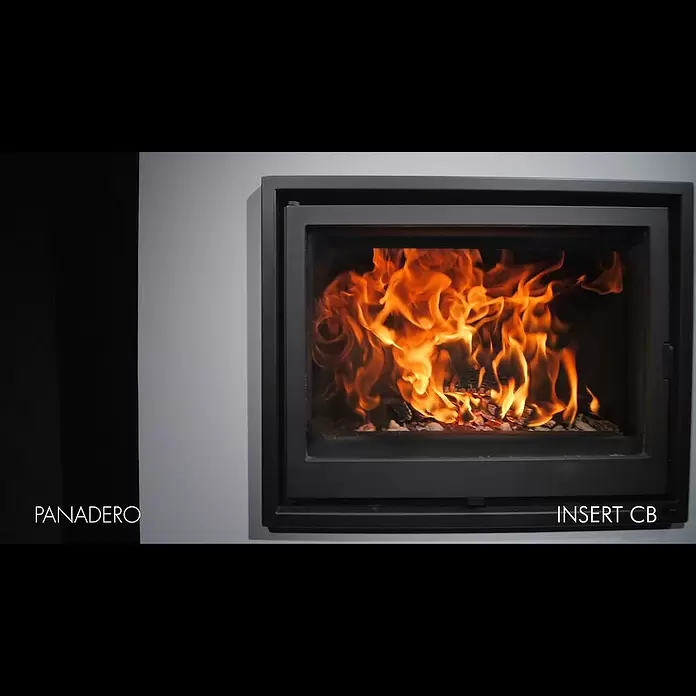 Panadero Insert de leña CB - L x An x Al: 52 x 76 x 66 cm, 9,8 kW, 300 m³, Negro - CB EcoDesign