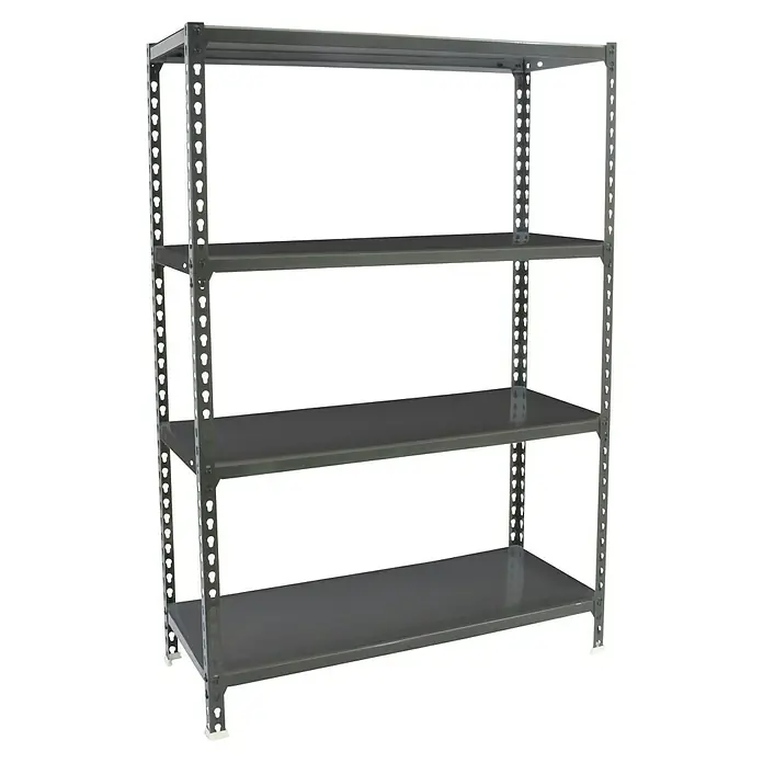 Simonrack Simonclick Metallregal Simonclick Plus - H x B x T: 150 x 100 x 50 cm, Traglast pro Boden: 180 kg, Anzahl Böden: 4 Stk., Stecken, Anthrazit/Anthrazit - Graues Metallregal mit vier Regalböden. Ideal für Lagerung und Organisation in Garage, Keller oder Büro. Robuste Konstruktion.