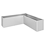 Biohort Belvedere Hochbeet Midi L-Form (201 x 201 x 61 cm, Stahl, Silber Metallic) | BAUHAUS
