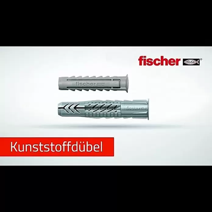 Fischer Universal-Durchsteckdübel UX - Durchmesser Dübel: 5 mm, Länge Dübel: 30 mm, Ohne Rand, 100 Stk. - Universaldübel fischer UX und fischer SX Nylondübel