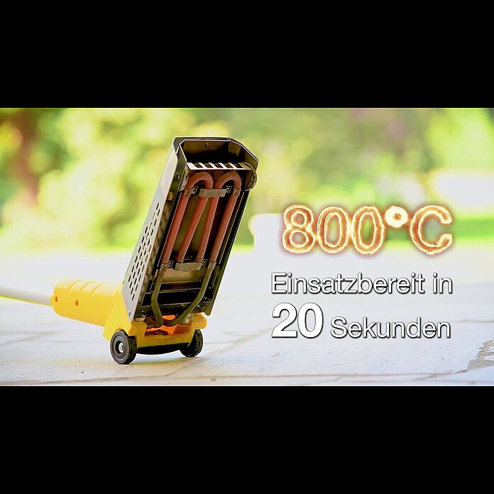 Gloria Unkrautvernichter Thermoflamm bio Fix mit HeizspiraleFlammtemperatur: 800 °C Product