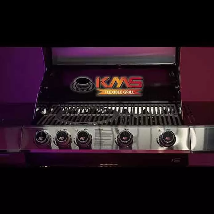 Kingstone KMS Holzkohlegrill Black Angus XXL - Grillfläche (B x T): 70 x 43,5 cm, Schwarz - Kingstone Modul System (KMS) - Flexible Grill