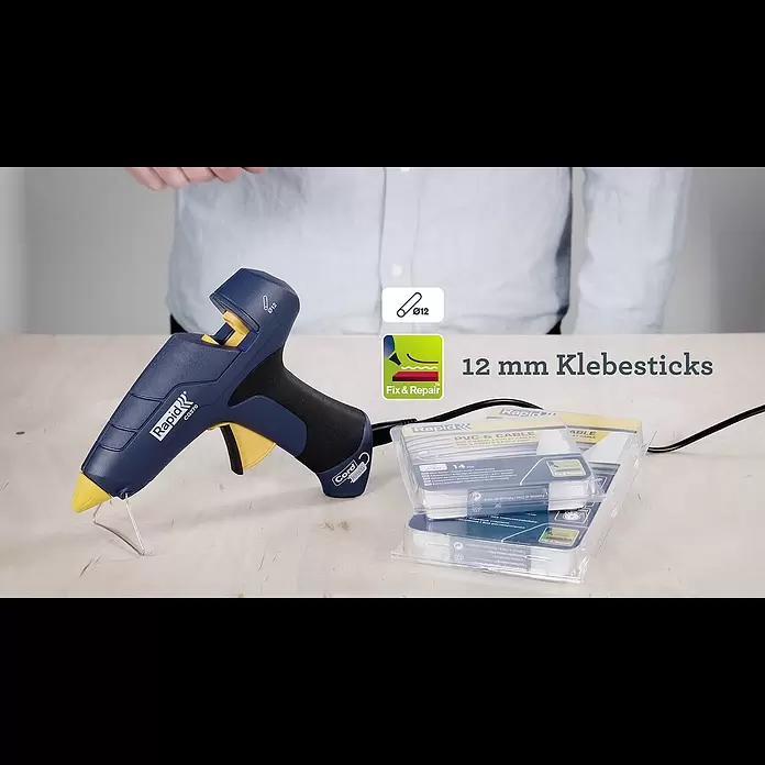 Rapid Heißklebepistolen-Set CG270 - Durchmesser Klebepatrone: 12 mm, 250 W, Passend für: Klebestifte 12 x 190 mm - Rapid CG270 Kabellose Klebepistole - DE