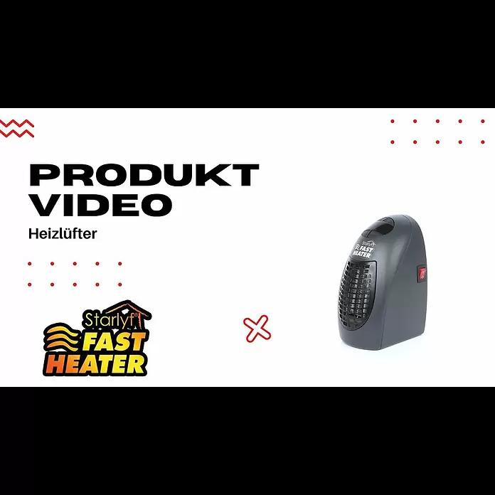 Heizlüfter Starlyf Fast Heater - 400 W, Schwarz - STARLYF FAST HEATER