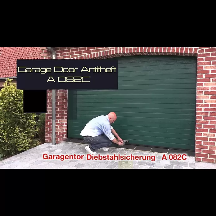 Mottez Schloss für Garagentore - Material: Stahl - Diebstahlsicherung für Garagentür