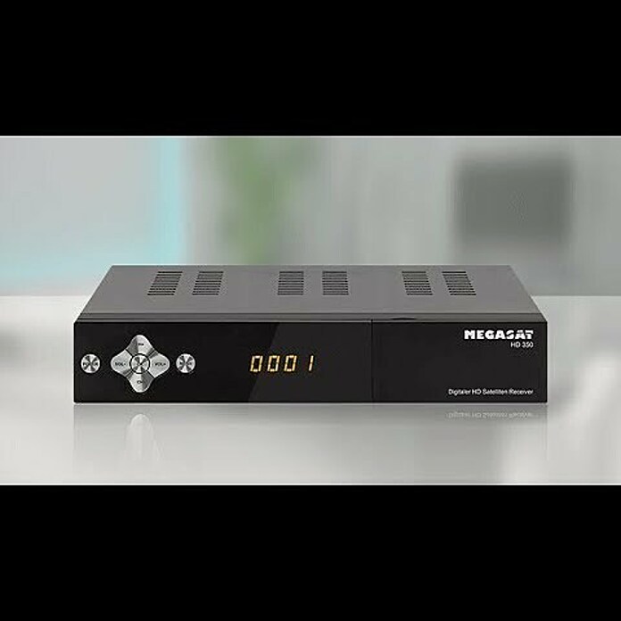 Megasat HDTV-Sat-Receiver HD 350 V31.920 x 1.080 Pixel (Full HD), HDMI-Eingang, L x B x H: 140 x 220 x 40 mm Product