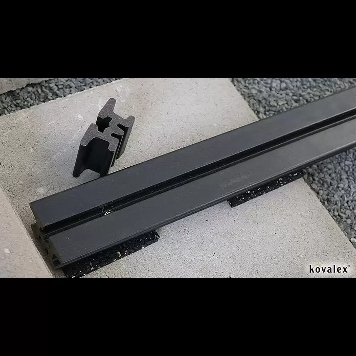 Kovalex Unterkonstruktion - 250 x 6,2 x 3 cm, Passend für: WPC-Terrassendecksysteme - Kovalex® Unterkonstruktion