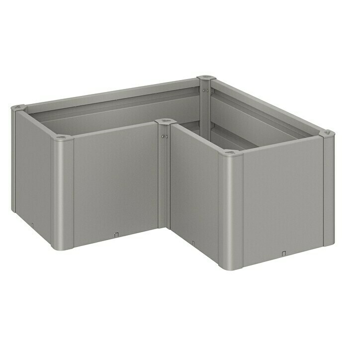 Biohort Belvedere Hochbeet Mini L-Form (102 x 102 x 45 cm, Stahl, Quarzgrau Metallic) | BAUHAUS