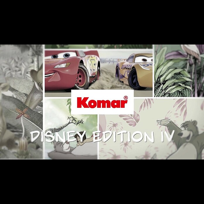 Komar Disney Edition 4 Dekosticker Cars Track (9 -tlg., Bunt) | BAUHAUS