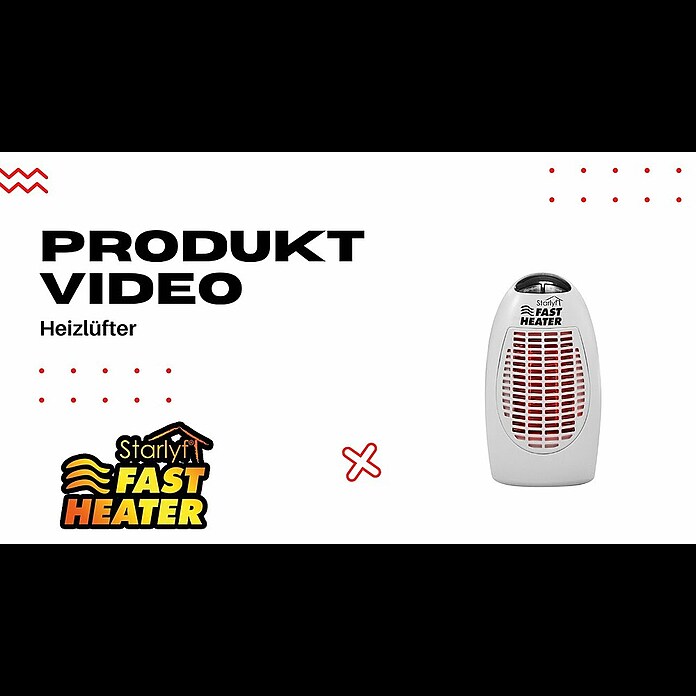 Heizlüfter Starlyf Fast Heater (400 W, Raumheizvermögen: 23 m², Weiß) | BAUHAUS