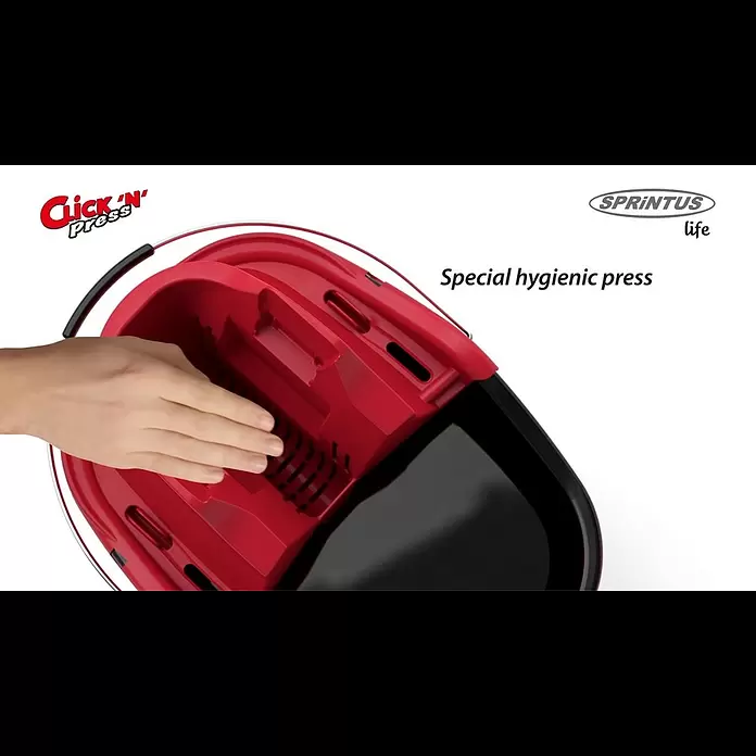 Sprintus Ersatz-Bezug Click N Press - 80 % Mikrofaser, 20 % weiche Abrasivborsten - Click 'N' Press - Smart Floor Cleaning SET - SPRINTUS.life