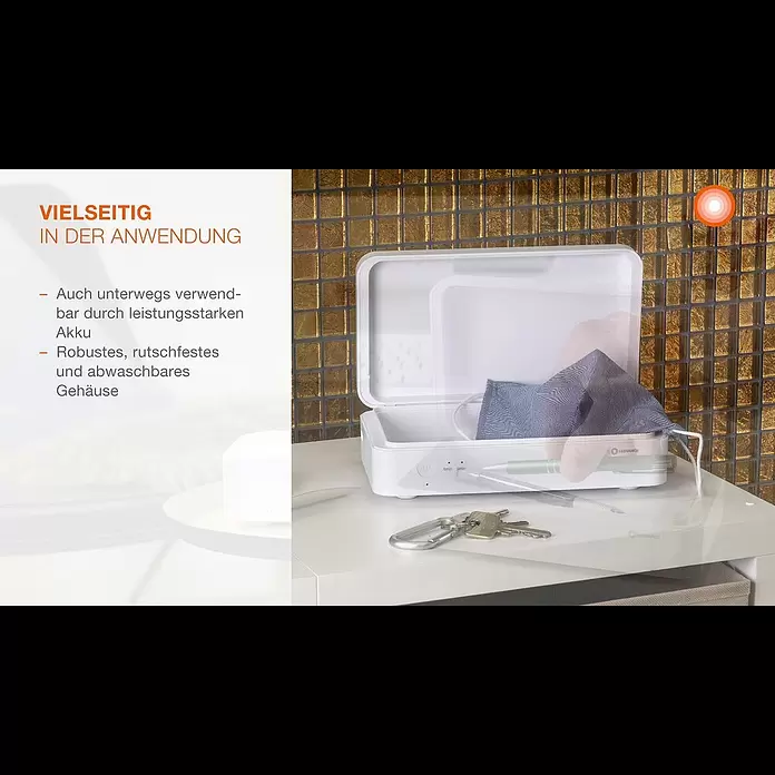Ledvance Desinfektionsbox UVC LED - Weiß, 21,9 x 12,6 x 6,3 cm, USB-Anschluss - LEDVANCE UV-C DESINFEKTIONSBOX