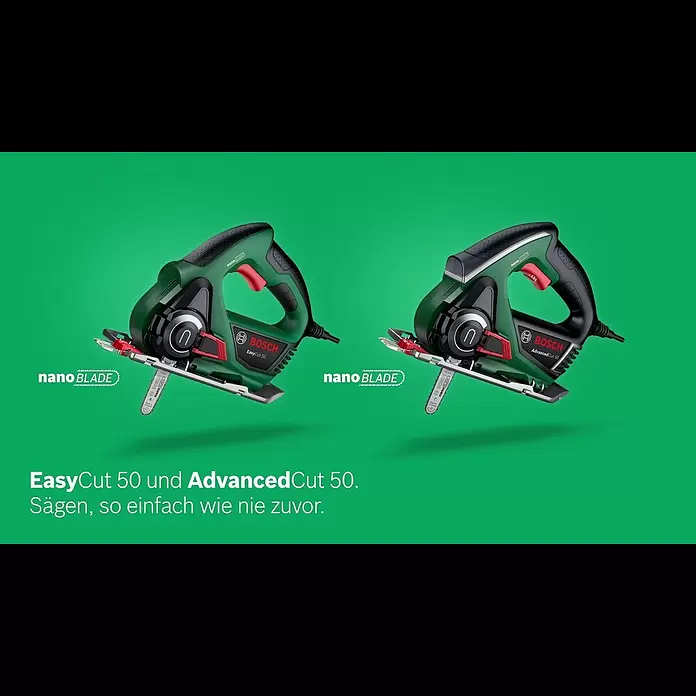 Bosch NanoBlade-Säge AdvancedCut 50 - 500 W - Bosch stellt vor: EasyCut 50 und AdvancedCut 50 mit NanoBlade-Technologie
