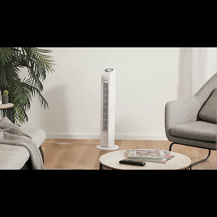 Proklima TurmventilatorWeiß, 78 cm, 50 W, 258 m³/h, Timer Product