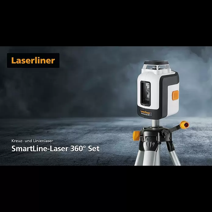 Laserliner Kreuzlinienlaser SmartLine-Laser Set - Max. Arbeitsbereich: 20 m - Produktvideo Laserliner Smartlinelaser 360°