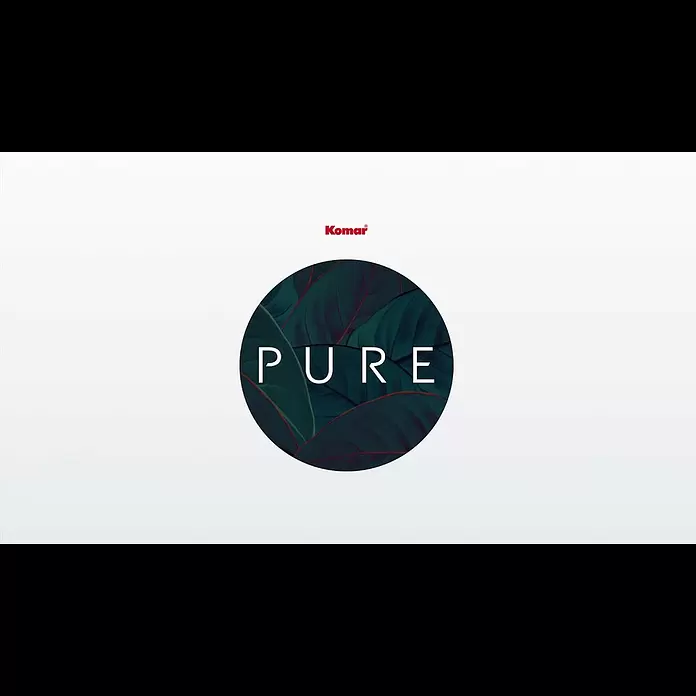 Komar Pure Fototapete Triangles Red - 4 -tlg., B x H: 400 x 250 cm, Vlies - KOMAR PURE