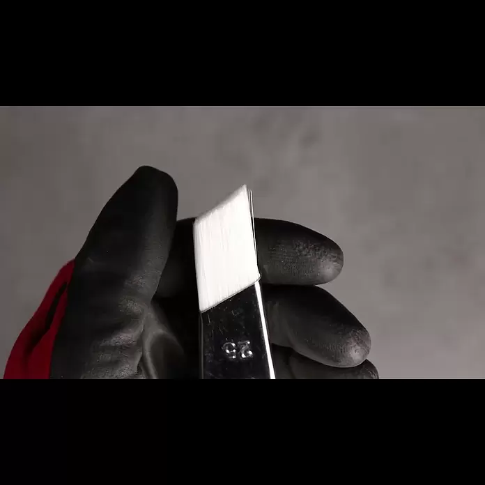 swingcolor Premium Schrägstrichzieher Lack - Breite Borsten: 25 mm, All-in-one-Borsten, Naturholz - LACK SCHRAEGST PREMIUM 25 mm FSC SWINGCOLOR