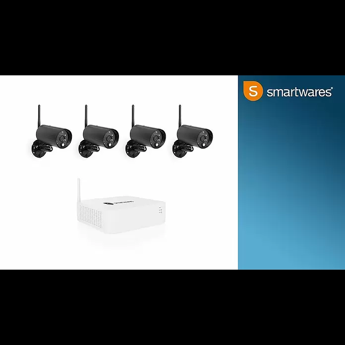 Smartwares Überwachungskamera-Set WDVR840S - Anzahl Kameras: 4, HDMI, Bewegungsmelder - Smartwares - Wireless DVR Set - WDVR840S