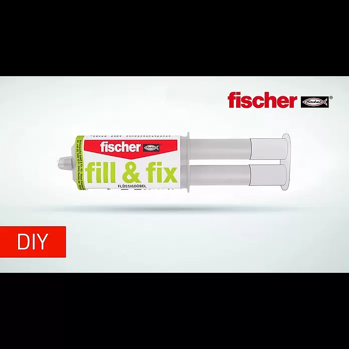 Fischer Flüssigdübel fill & fix - 25 ml - Flüssigdübel fischer fill & fix für ausgerissene Bohrlöcher