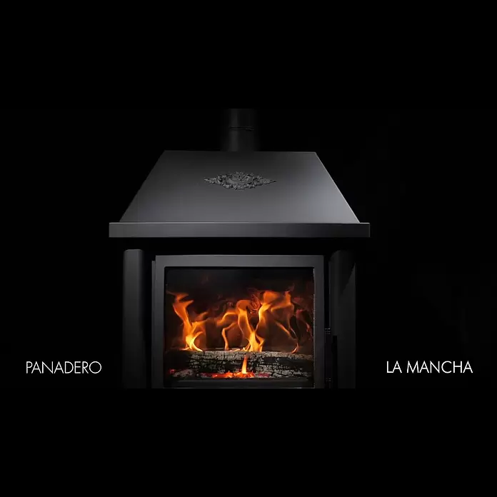 Panadero Estufa de leña La mancha - 9,8 kW, Volumen de calefacción: 280 m³, Negro grafito - LA MANCHA Ecodesign