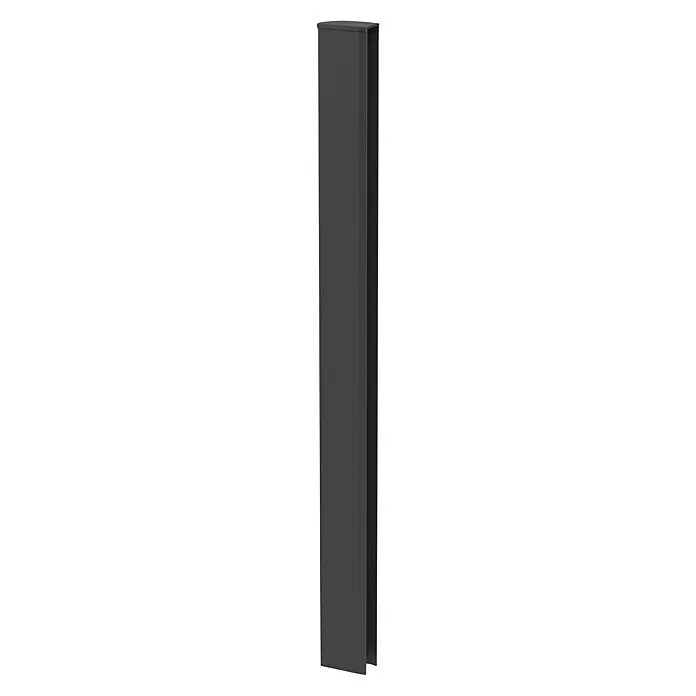 Biohort DaVinci Verbindungsprofil - 10,5 x 7,2 x 91 cm, Passend für: Biohort DaVinci Rankgitter, Quarzgrau Metallic - Dunkelgraues Aluminium-Endprofil mit abgerundeter Abschlusskappe.
