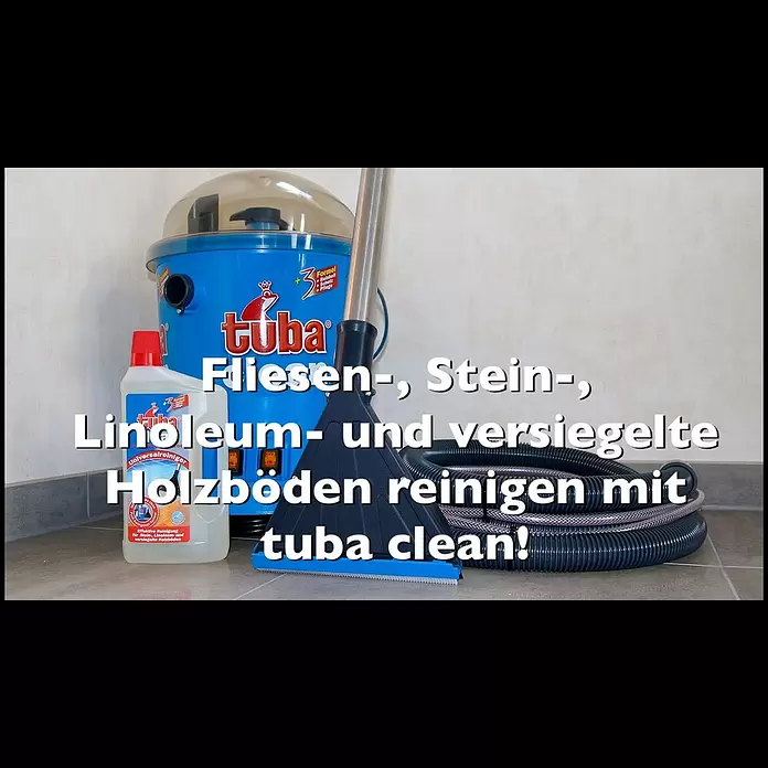 Tuba Clean Universalreiniger Glattbodenpflege - 1 l, Flasche - Profi-Glattbodenreinigung selbst gemacht für Fliesen, Stein-, Linoleum- und versiegelte Holzböden