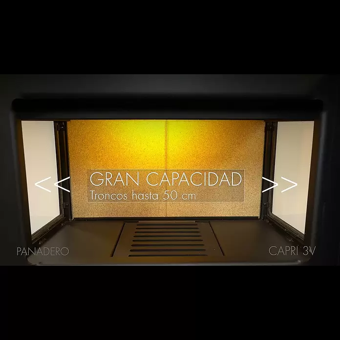 Panadero Estufa de leña Capri 3V - 6,7 kW, Volumen de calefacción: 240 m³, Antracita - CAPRI 3V EcoDesign