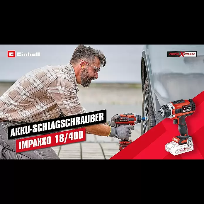 Einhell Professional Power X-Change 18V Akku-Schlagschrauber IMPAXXO 18/450 - 18 V, Ohne Akku, 450 Nm - Akku-Schlagschrauber Impaxxo 18/400