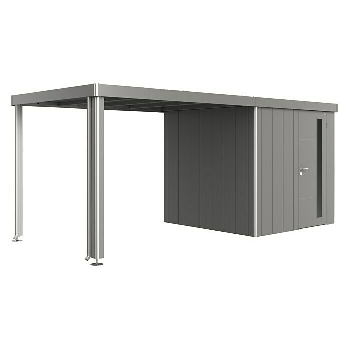 Biohort Neo Seitendach (Passend für: Biohort Gerätehaus Neo 2A/2B/2C/2D, Quarzgrau Metallic, 300 x 235 cm) | BAUHAUS