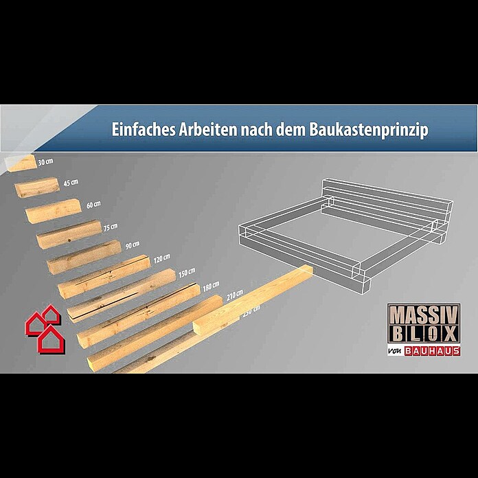 Massiv Blox HolzbalkenL x B x H: 150 x 15 x 15 cm, Buche Product