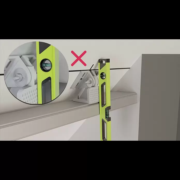 Optimum Dachschrägenadapter-Set - Passend für: Optimum Schiebetüren, 2 Stk. - Montage des Optimum Dachschrägenadapterset