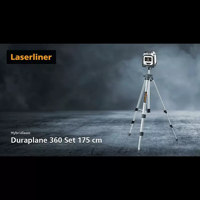 Laserliner Linienlaser Duraplane 360 - Messbereich: 0,15 - 40 m - Duraplane 360 Set 175 cm