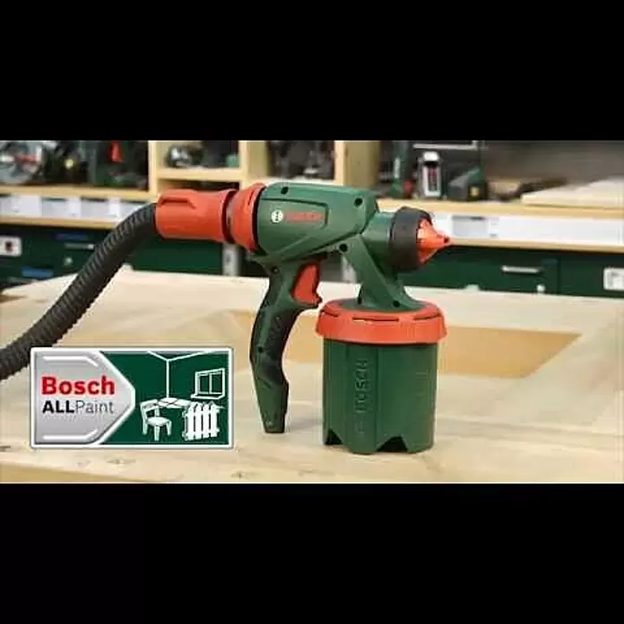 Bosch Farbsprühsystem PFS 5000 E - Geeignet für: Alle Farbarten, Nennaufnahme: 1.200 W, 1.000 ml - Tutorial: Farbsprühsystem PFS 5000 E von Bosch